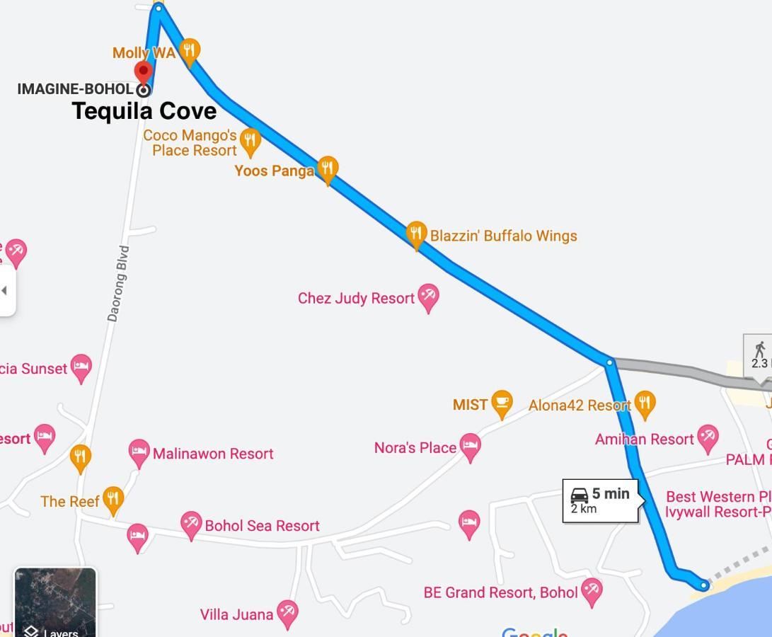 Tequila Cove Bed & Breakfast Panglao Dış mekan fotoğraf